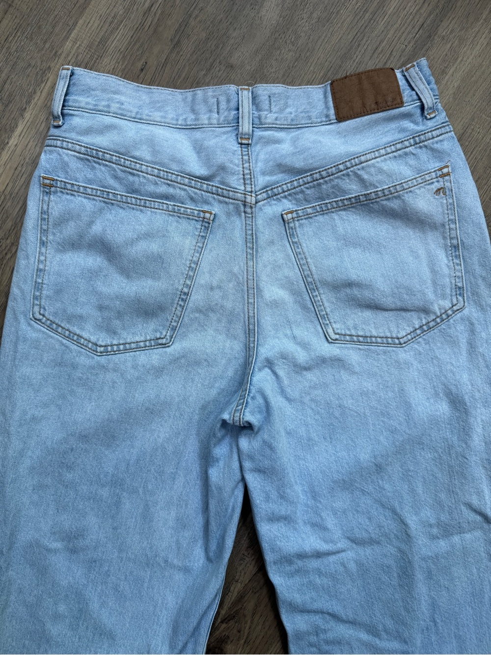 Madewell The Perfect Vintage Wide-Leg Crop Light Wash Denim Jeans - Size 28 - Picture 13 of 15